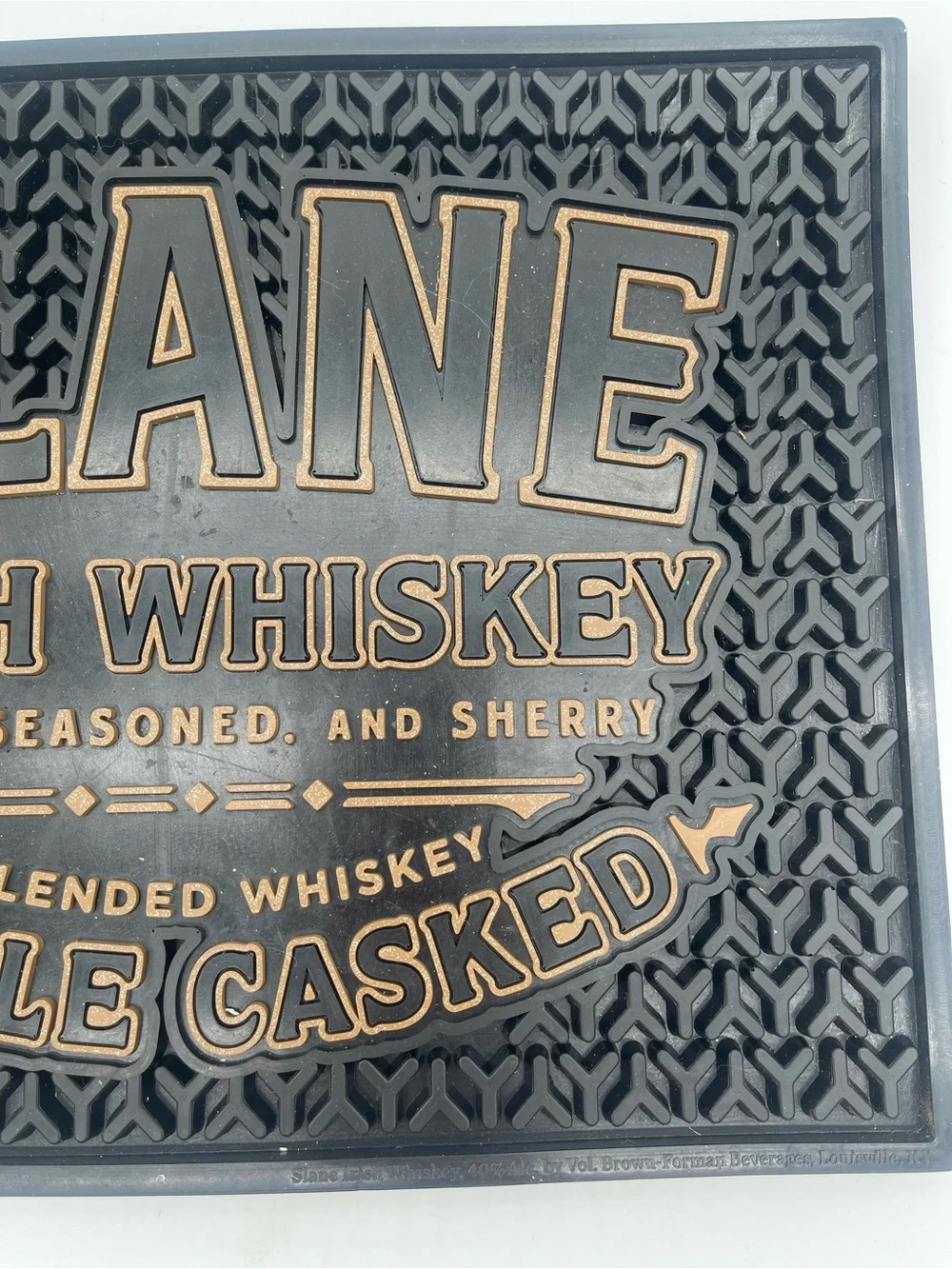 Slane Irish Whiskey Rubber Bar Mat  A Blended Whiskey